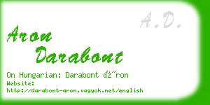 aron darabont business card